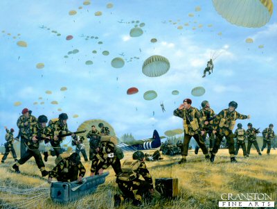 Arnhem Drop 17th September 1944 by Simon Smith [Original Painting]