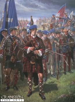 The Jacobite Piper by Mark Churms. [Original Painting]
