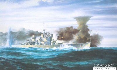 HMS Prince of Wales by Brian Wood [Original Painting]