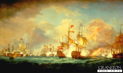 Battle of Trafalgar by Thomas Whitcombe (B) [print]
