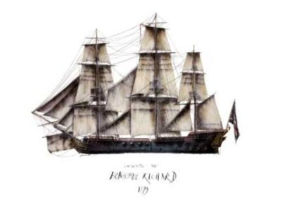 Continental Navy Bonhomme Richard 1779 by Tony Fernandes. [print]
