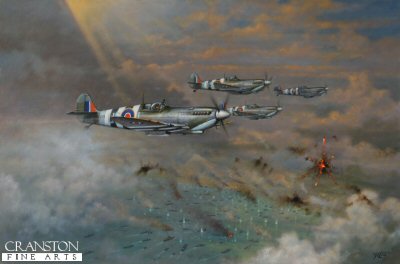Normandy Beach Head Patrol by Geoff Lea [Original Painting]