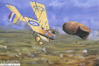 Vickers Gunbus FB5 by Tim Fisher. [Original Painting]