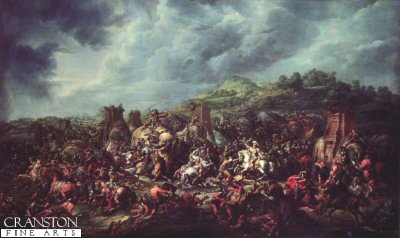 Defeat of Porus by Alexander the Great 326BC by Francois Louis Joseph Watteau. (B) [print]