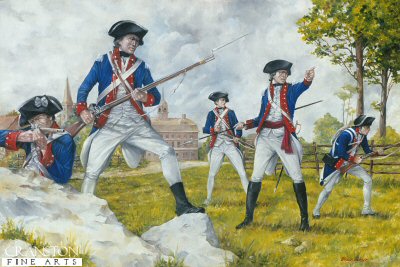 2nd Maryland Regiment at the Guildford Courthouse 1781 by Brian Palmer [Original Painting]
