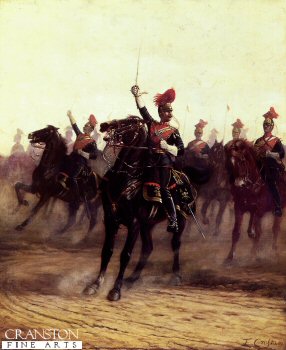 Halt of the 12th Lancers by Ernest Crofts (B) [print]