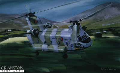 Chinook over the Sperrins by David Pentland. [Original Painting]