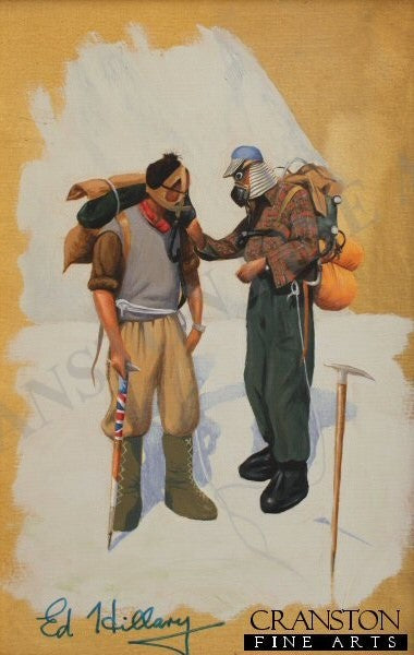 Everest - Edmund Hillary and Tenzing Norgay by Graeme Lothian. [Original Painting]