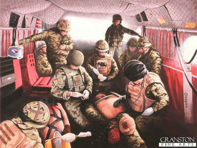 Training Inside the MERT by Graeme Lothian. [Original Painting]