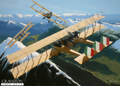 Battle Above the Alps by Ivan Berryman. [Postcard]