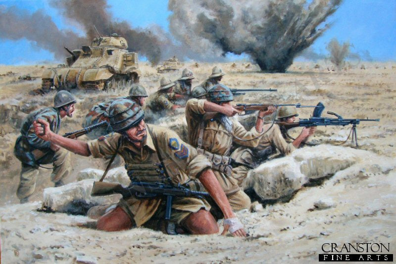 Folgore at El Alamein by David Pentland [Print]