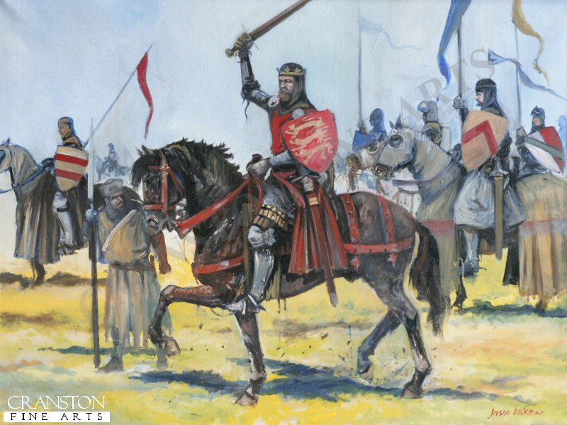 Edward II at the Battle of Bannockburn by Jason Askew.  [Original Painting]