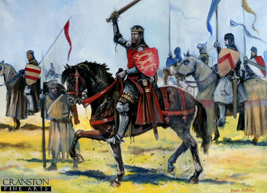 Edward II at the Battle of Bannockburn by Jason Askew. [Postcard]