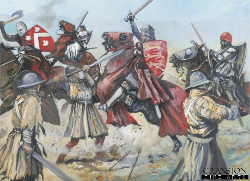 King Edward II&#39;s Retreat from Bannockburn by Jason Askew. [Postcard]