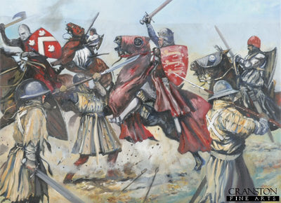 King Edward II&#39;s Retreat from Bannockburn by Jason Askew. [Postcard]