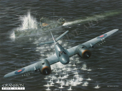 Hit and Run - Tribute to No.144 Squadron by Ivan Berryman. [Original Painting]
