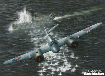 Hit and Run - Tribute to No.144 Squadron by Ivan Berryman. [Postcard]