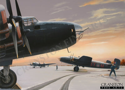 White-out at Breighton - Tribute to No.78 Squadron by Ivan Berryman. [Postcard]