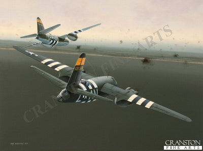 Dawn Chorus - Tribute to the men of the 553rd Bomb Squadron, 386th Bomb Group by Ivan Berryman. [Original Painting]