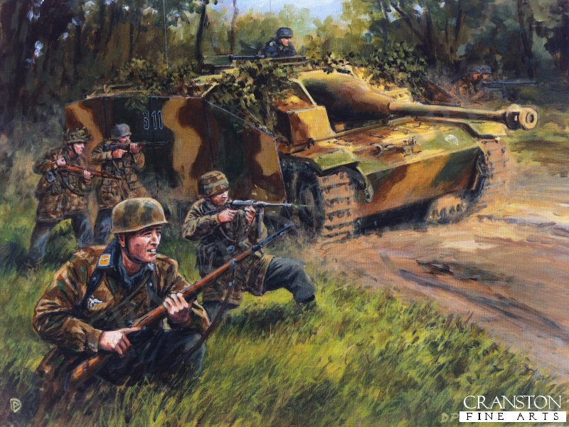 Defenders of the Reichswald by David Pentland. [Original Painting]