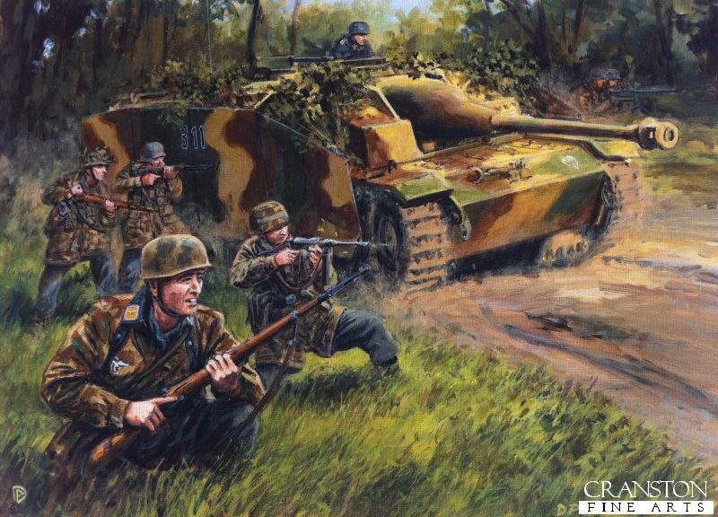 Defenders of the Reichswald by David Pentland. [Postcard]