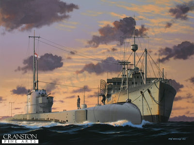 HMS Poseidon by Ivan Berryman. [Original Painting]