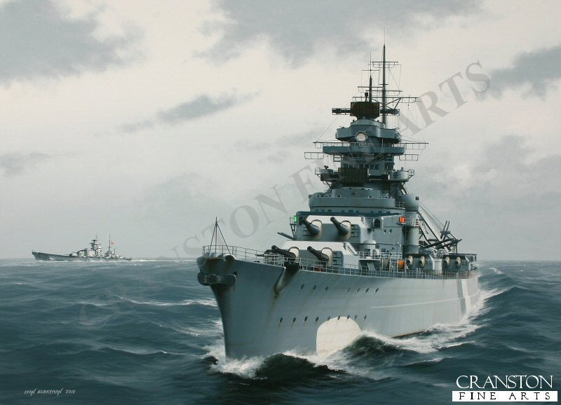 Bismarck - Pride of the Kriegsmarine by Ivan Berryman. [Postcard]