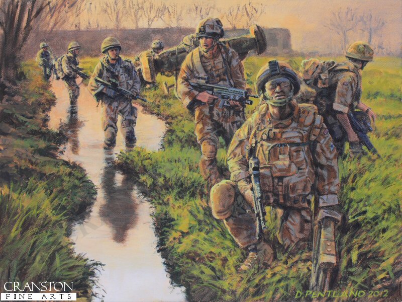 Green Zone Patrol by David Pentland. [Original Painting]