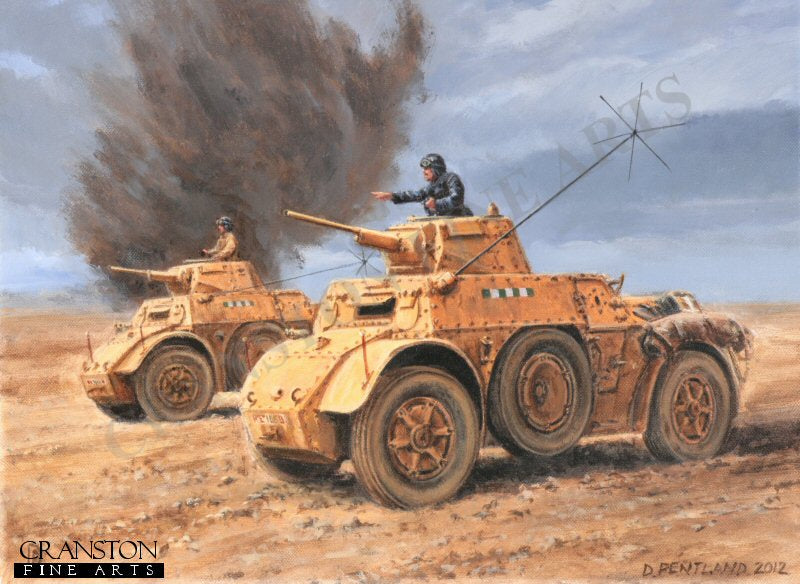 Enemy Ahead by David Pentland. [Original Painting]