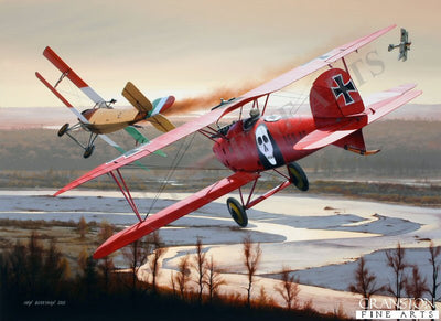 Duel Above the Piave by Ivan Berryman. [Postcard]