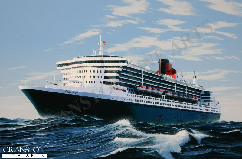 Queen Mary 2 - Queen of Them All by Ivan Berryman. [Original Painting]