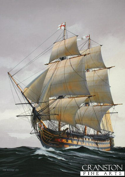 HMS Victory by Ivan Berryman. [Postcard]