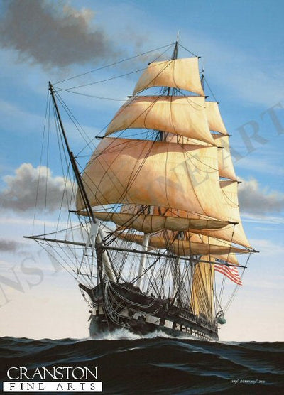 USS Constitution - &#39;Old Ironsides&#39; by Ivan Berryman. [Postcard]