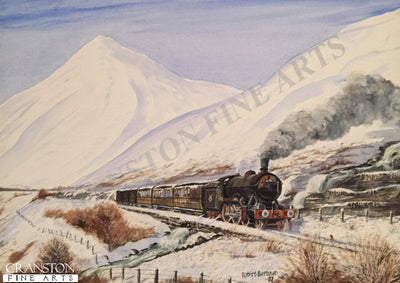 Winter Steam in the Highlands by Robert Barbour. [Original Painting]