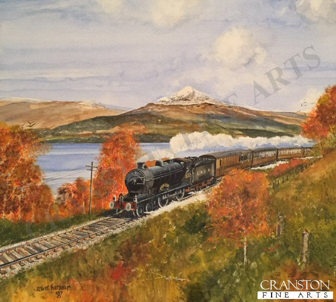 LNER Glen Croe in Autumn in Scotland by Robert Barbour. [Original Painting]