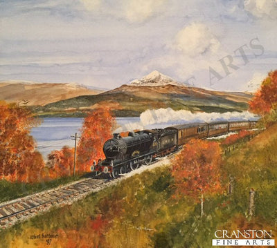 LNER Glen Croe in Autumn in Scotland by Robert Barbour. [Original Painting]