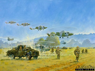 24 Air Mobile by John Wynne Hopkins. [Original Painting]