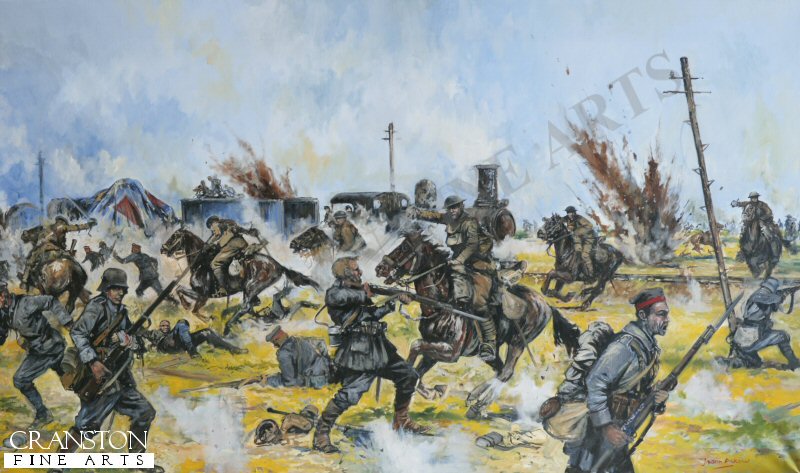 Inniskilling Dragoons at Amiens by Jason Askew. [Original Painting]