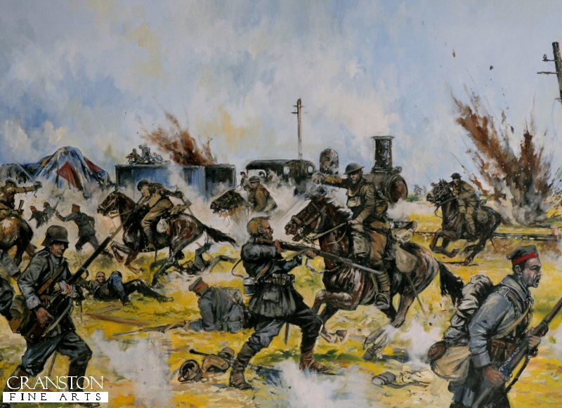 Inniskilling Dragoons at Amiens by Jason Askew. [Postcard]
