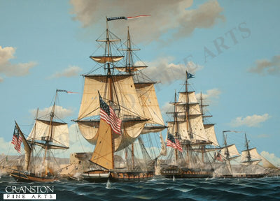 The Bombardment of Tripoli, 1804 by Ivan Berryman. [Postcard]