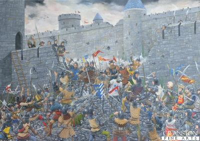 The Siege of Harfleur, 1415 by Brian Palmer. [Original Painting]
