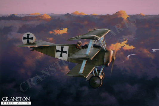 Into the Sun - Leutnant Werner Voss by Ivan Berryman. [Original Painting]