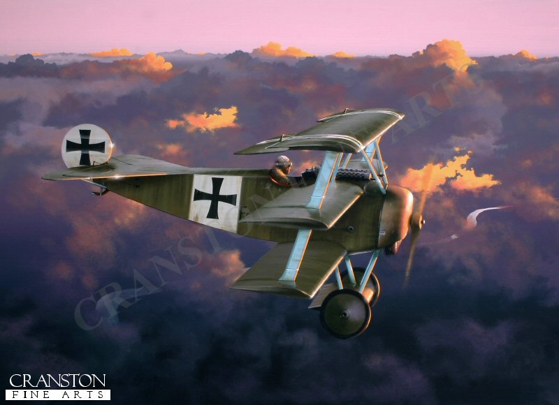 Into the Sun - Leutnant Werner Voss by Ivan Berryman. [Postcard]