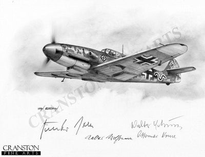 Gunther Rall by Ivan Berryman. [Original Drawing]