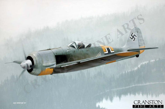 Tribute to Major Erich Rudorffer by Ivan Berryman.[Original Painting]