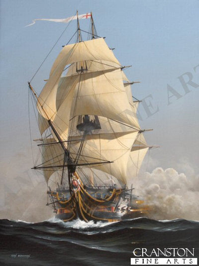 Broadside - HMS Victory by Ivan Berryman. [Original Painting]