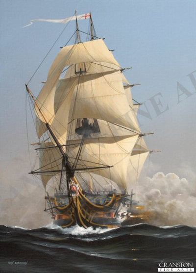 Broadside - HMS Victory by Ivan Berryman. [Postcard]