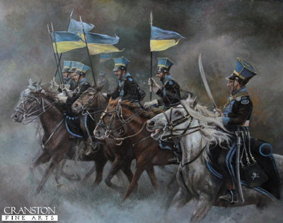 The Uhlans - Black Brunswick Lancers c.1815. [Original Painting]