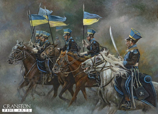 The Uhlans - Black Brunswick Lancers c.1815. [Postcard]