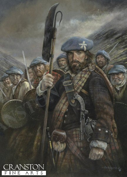 Blue Bonnets - Highlanders c.1746 by Chris Collingwood. [Postcard]